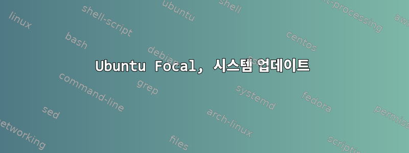 Ubuntu Focal, 시스템 업데이트