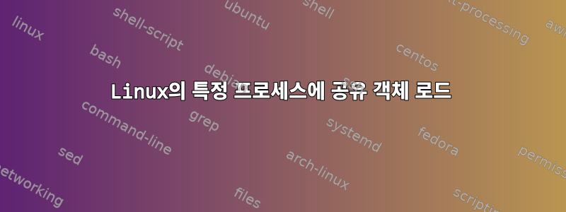 Linux의 특정 프로세스에 공유 객체 로드