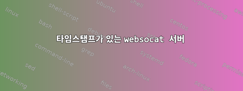 타임스탬프가 있는 websocat 서버