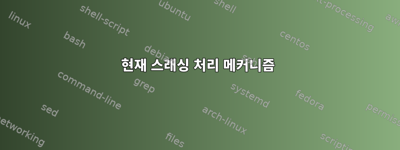 현재 스래싱 처리 메커니즘