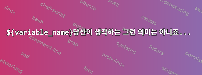 ${variable_name}당신이 생각하는 그런 의미는 아니죠...