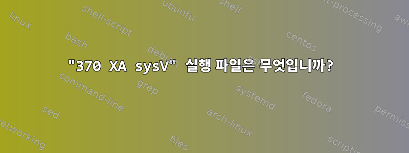 "370 XA sysV" 실행 파일은 무엇입니까?