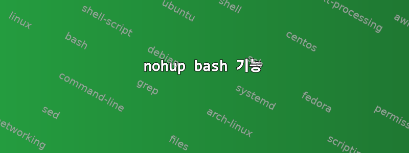 nohup bash 기능