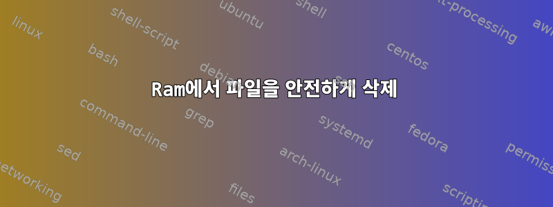 Ram에서 파일을 안전하게 삭제