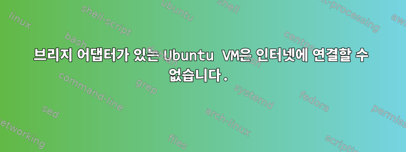 브리지 어댑터가 있는 Ubuntu VM은 인터넷에 연결할 수 없습니다.