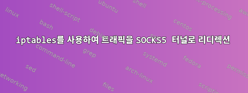 iptables를 사용하여 트래픽을 SOCKS5 터널로 리디렉션