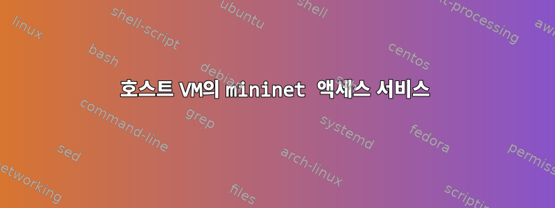 호스트 VM의 mininet 액세스 서비스