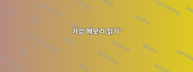 가상 메모리 읽기