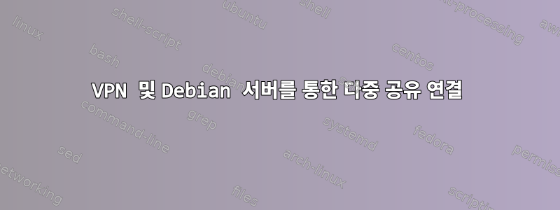 VPN 및 Debian 서버를 통한 다중 공유 연결