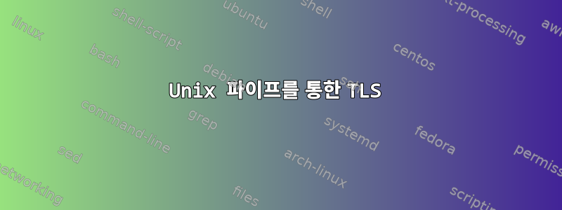 Unix 파이프를 통한 TLS