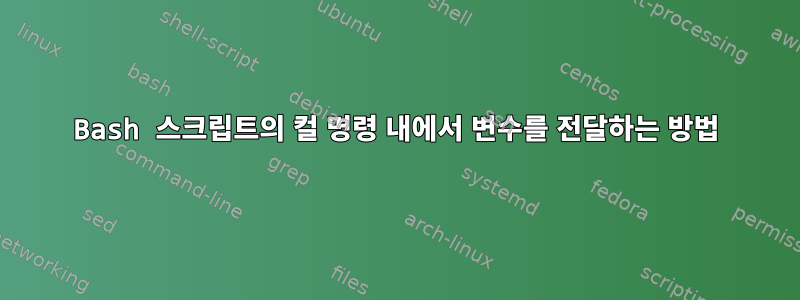 Bash 스크립트의 컬 명령 내에서 변수를 전달하는 방법