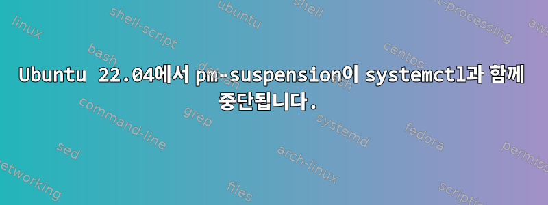 Ubuntu 22.04에서 pm-suspension이 systemctl과 함께 중단됩니다.