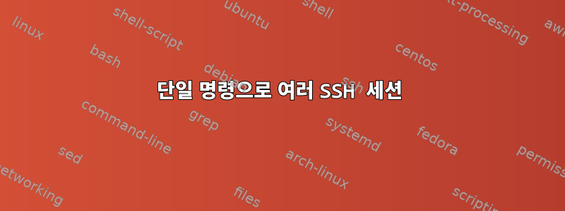 단일 명령으로 여러 SSH 세션