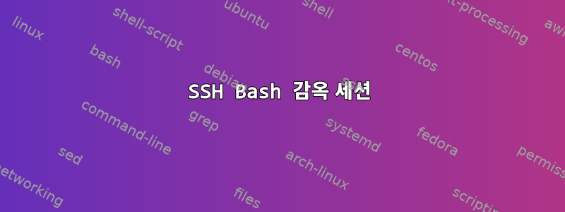 SSH Bash 감옥 세션