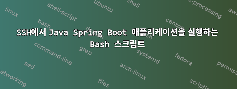 SSH에서 Java Spring Boot 애플리케이션을 실행하는 Bash 스크립트