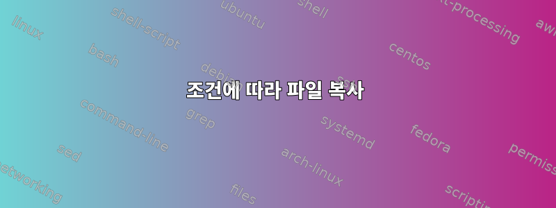 조건에 따라 파일 복사