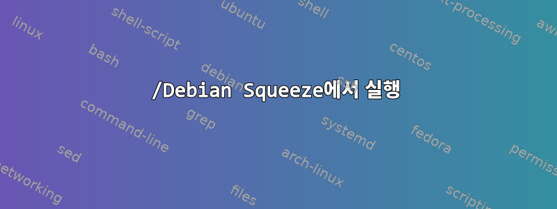 /Debian Squeeze에서 실행