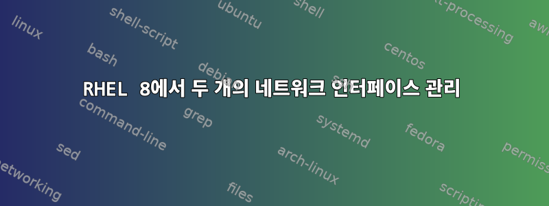 RHEL 8에서 두 개의 네트워크 인터페이스 관리