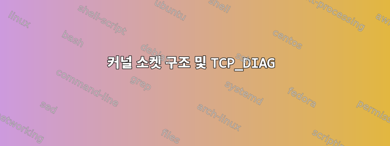 커널 소켓 구조 및 TCP_DIAG