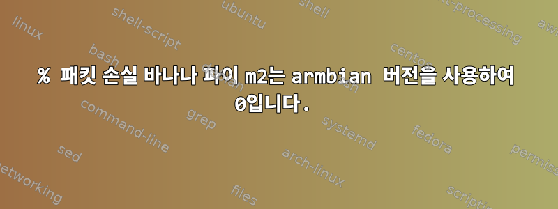 100% 패킷 손실 바나나 파이 m2는 armbian 버전을 사용하여 0입니다.