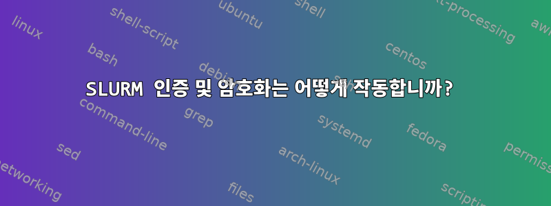 SLURM 인증 및 암호화는 어떻게 작동합니까?