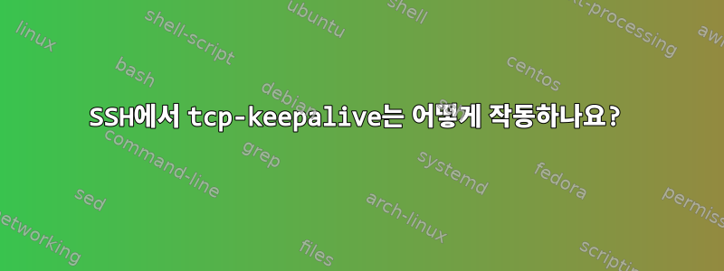 SSH에서 tcp-keepalive는 어떻게 작동하나요?