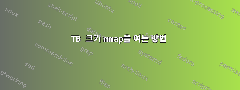 TB 크기 mmap을 여는 방법