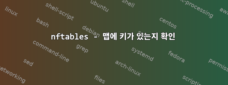 nftables - 맵에 키가 있는지 확인