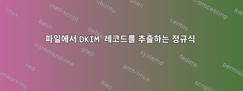 파일에서 DKIM 레코드를 추출하는 정규식