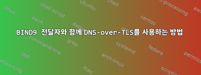 BIND9 전달자와 함께 DNS-over-TLS를 사용하는 방법