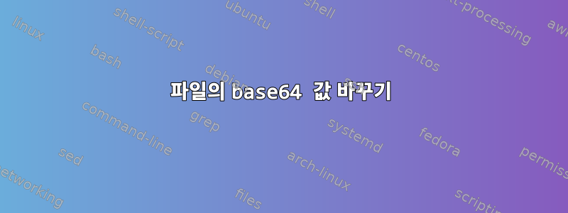 파일의 base64 값 바꾸기