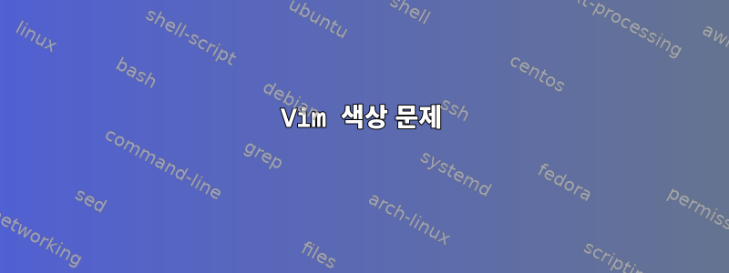 Vim 색상 문제