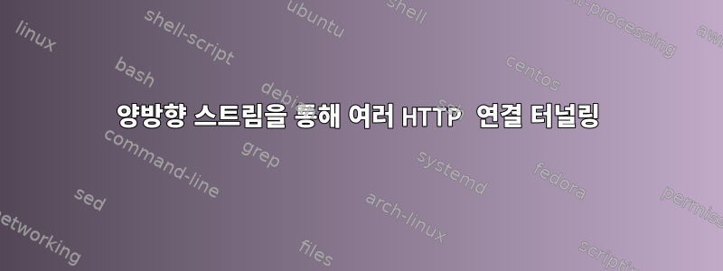 양방향 스트림을 통해 여러 HTTP 연결 터널링