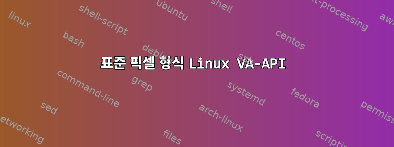 표준 픽셀 형식 Linux VA-API