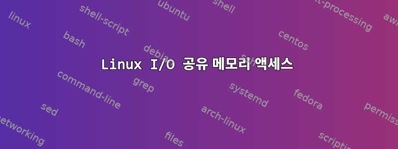 Linux I/O 공유 메모리 액세스