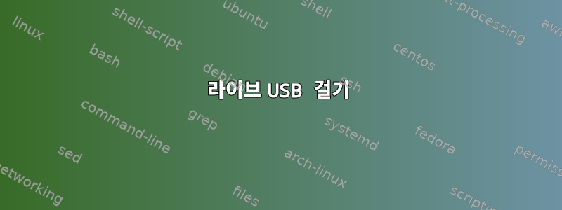 라이브 USB 걸기