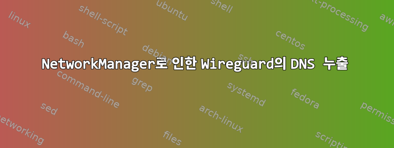 NetworkManager로 인한 Wireguard의 DNS 누출