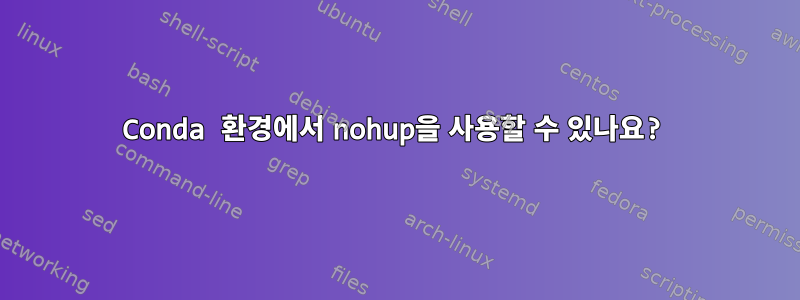 Conda 환경에서 nohup을 사용할 수 있나요?