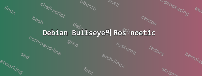 Debian Bullseye의 Ros noetic