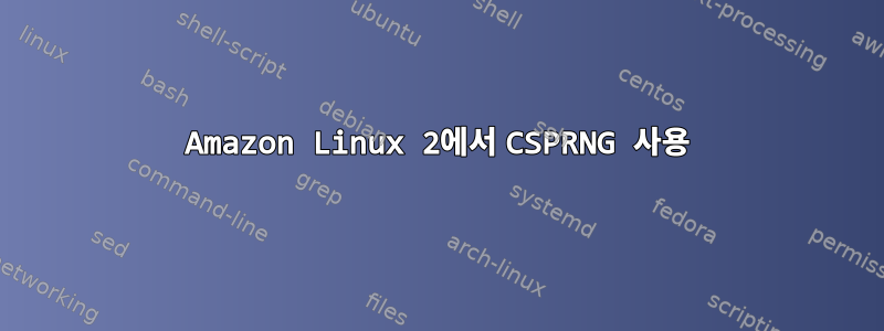 Amazon Linux 2에서 CSPRNG 사용