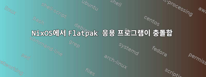 NixOS에서 Flatpak 응용 프로그램이 충돌함