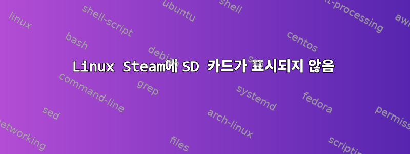 Linux Steam에 SD 카드가 표시되지 않음