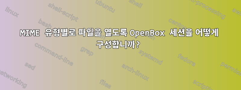 MIME 유형별로 파일을 열도록 OpenBox 세션을 어떻게 구성합니까?