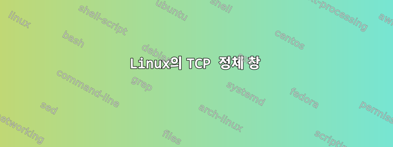 Linux의 TCP 정체 창