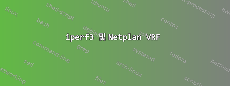 iperf3 및 Netplan VRF