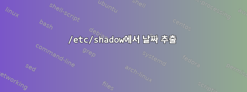 /etc/shadow에서 날짜 추출