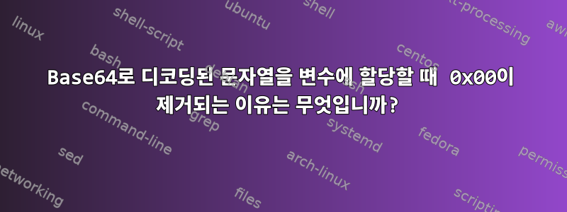 Base64로 디코딩된 문자열을 변수에 할당할 때 0x00이 제거되는 이유는 무엇입니까?