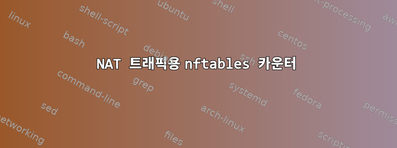 NAT 트래픽용 nftables 카운터