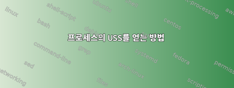 프로세스의 USS를 얻는 방법