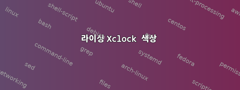 라이싱 Xclock 색상